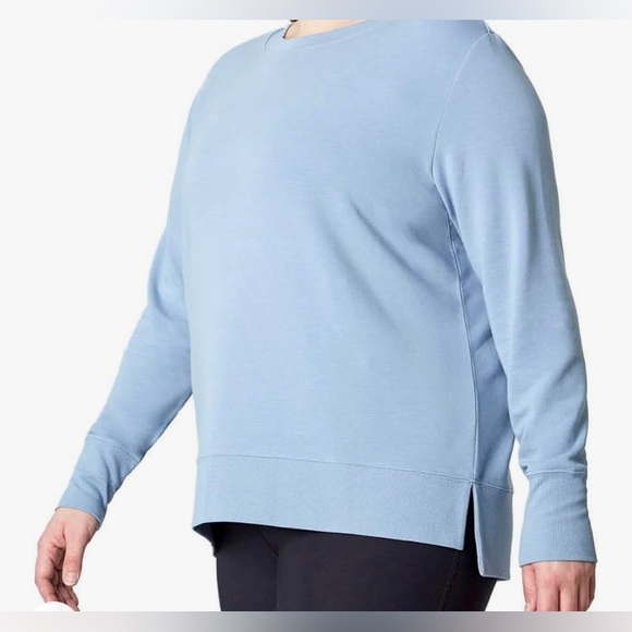 Mondetta Ladies' Lightweight Crewneck soft blue - Picture 5 of 11